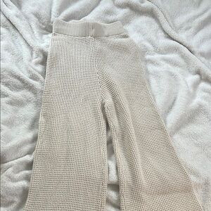 Sincerely Jules Cream Flare Knit Pants